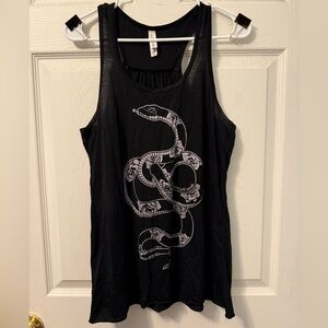 My Scars Will Mend Tank Top with Snake Design